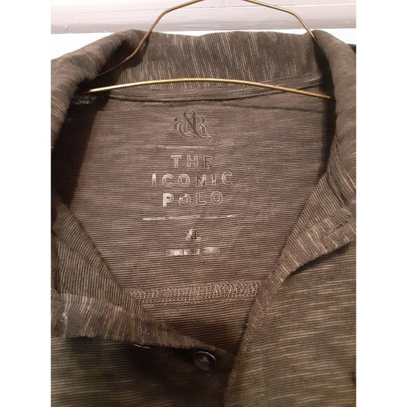 Rock & Republic The Iconic Polo Shirt XL Men's Green Space Dye Slim Fit Pockets - Picture 13 of 16